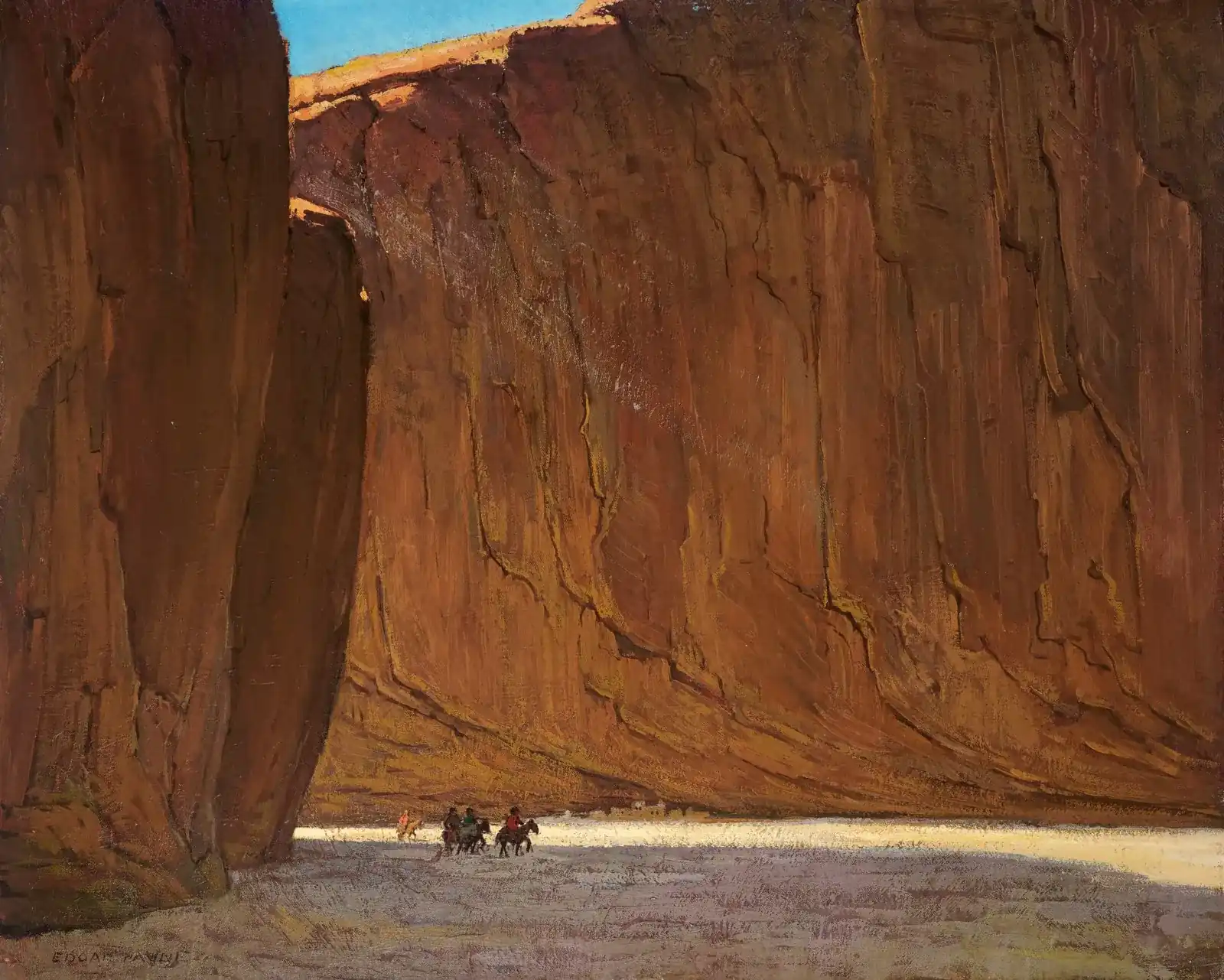 Edgar Payne, Canyon de Chelly, oil on canvas (sold by Steven Stern Fine Arts)