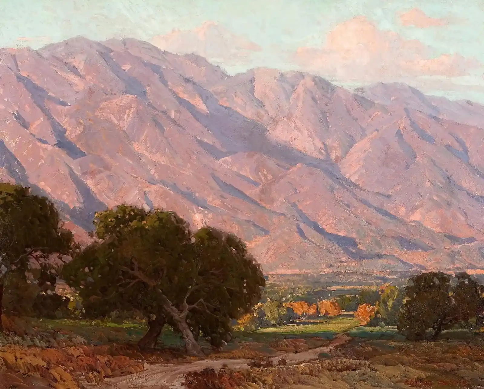 Edgar Payne, Hills of Altadena, oil on canvas (sold by Steven Stern Fine Arts)