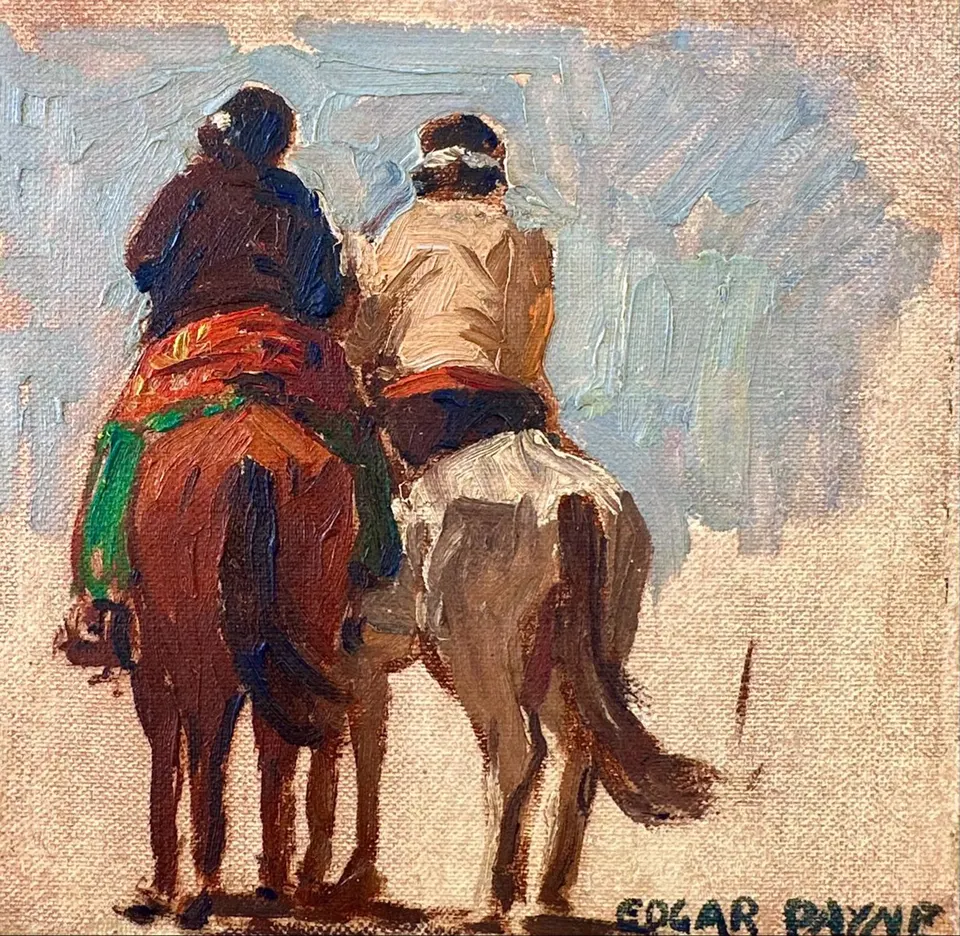 Edgar Payne, Navajo Riders, oil on canvas