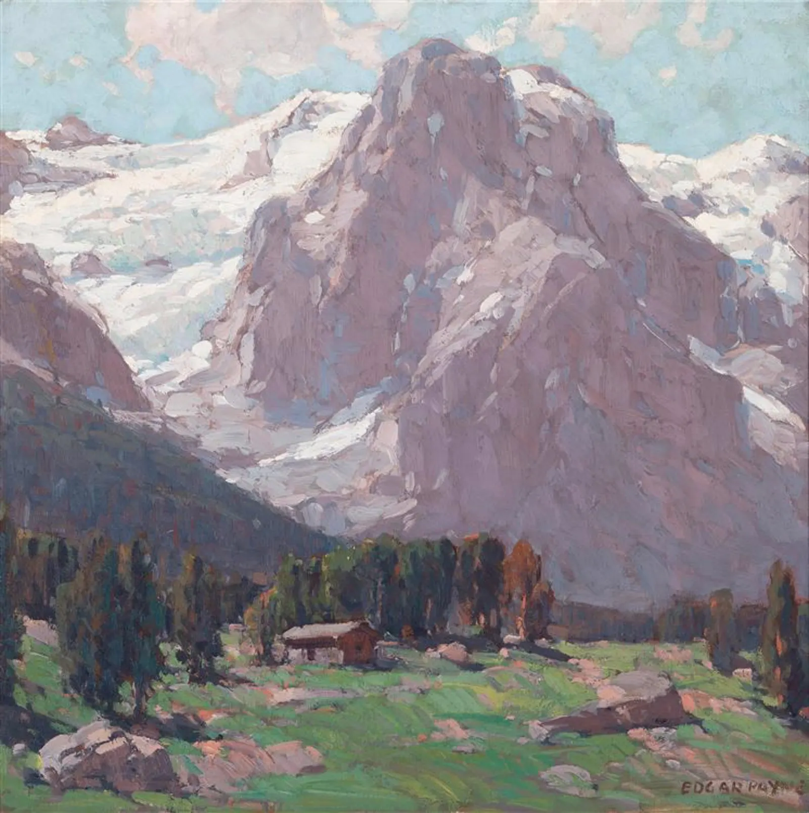 Edgar Payne, Rugged Heights, oil on canvas (sold by Steven Stern Fine Arts)